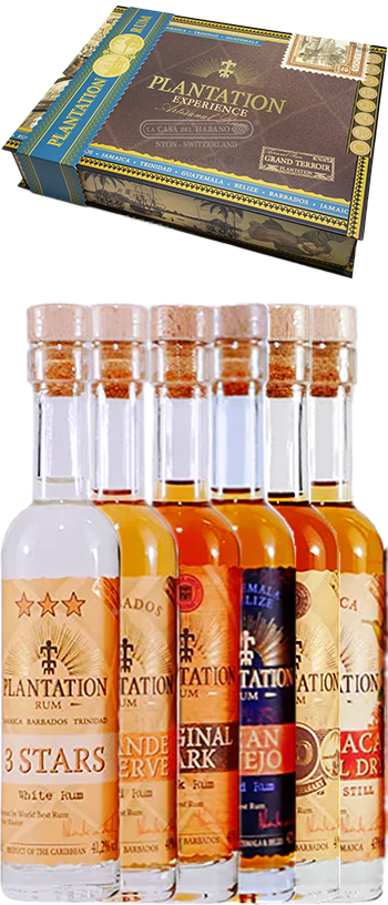 X BoozeBud 100ml 6 Gift Pack Rum | Experience Plantation