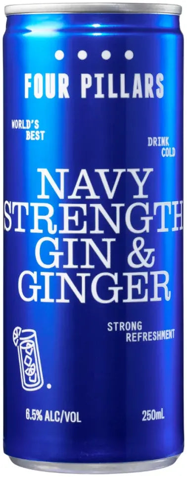 Four Pillars Navy Strength Gin & Ginger 250ml