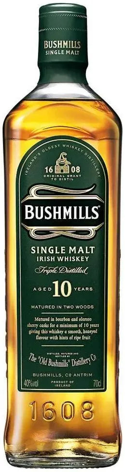 Bushmills 10 Year Old Irish Whiskey 700ml