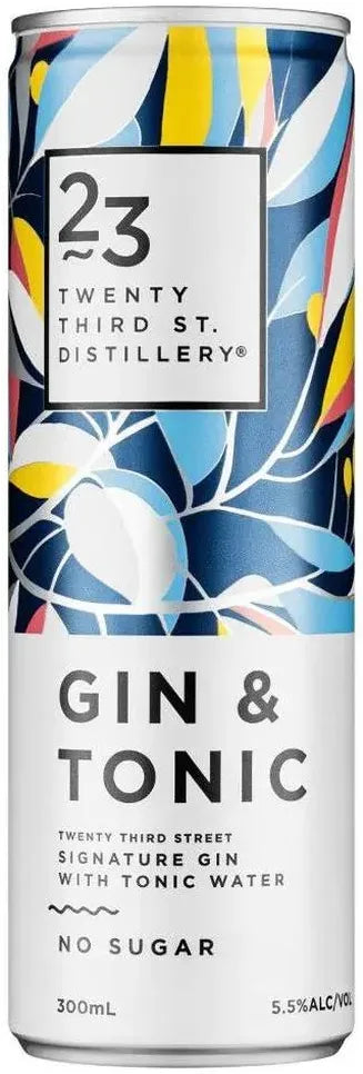 23rd Street Distillery Signature Gin & Tonic Water 300ml