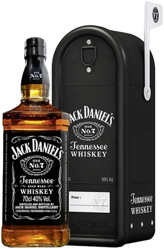 Jack Daniels Old No.7 Tennessee Whiskey Mail Box Gift Pack 700ml