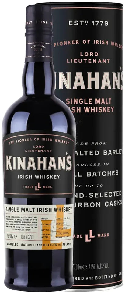 Kinahan's Heritage Single Malt Irish Whiskey 700ml