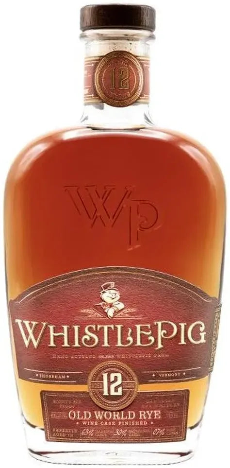 Whistle Pig 12 Year Old Rye Whiskey 750ml