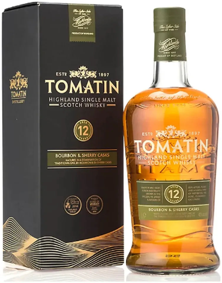 Tomatin 12 Year Old Single Malt Scotch Whisky 1L