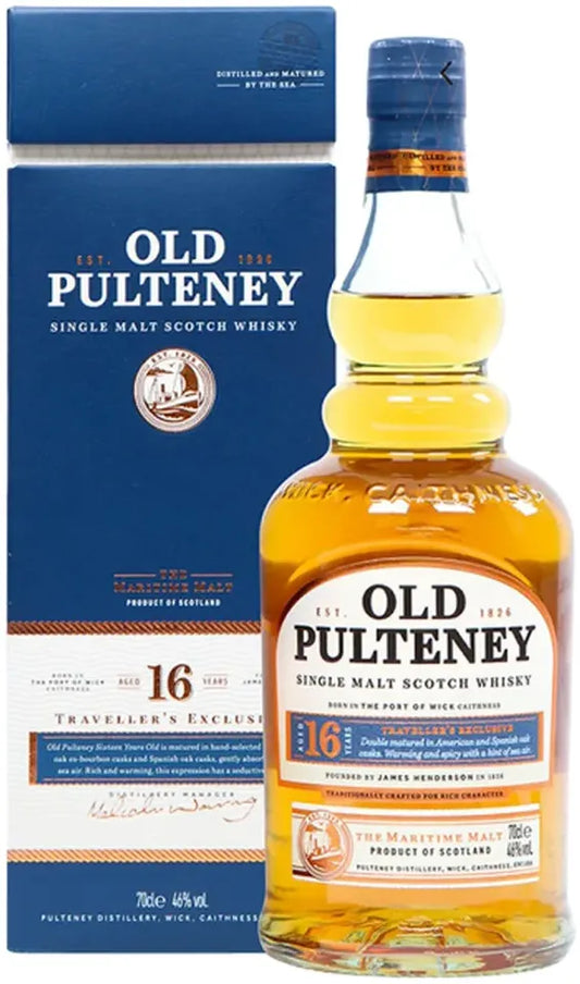 Old Pulteney 16 Year Old Single Malt Scotch Whisky 700ml