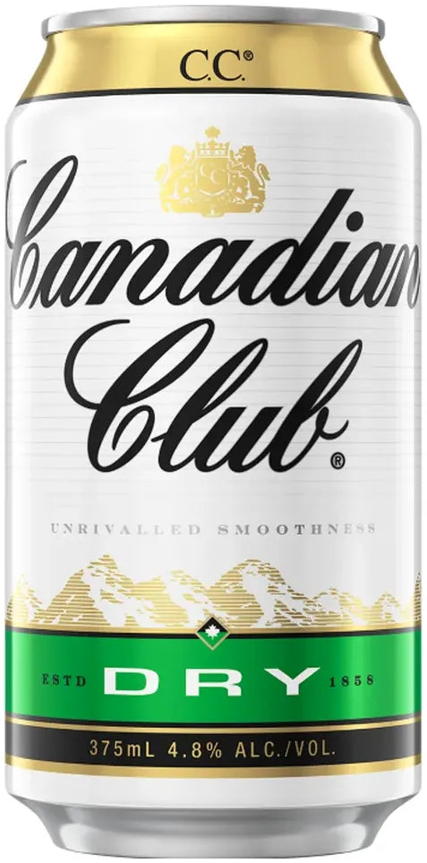 Canadian Club Whisky & Dry Cans 375ml