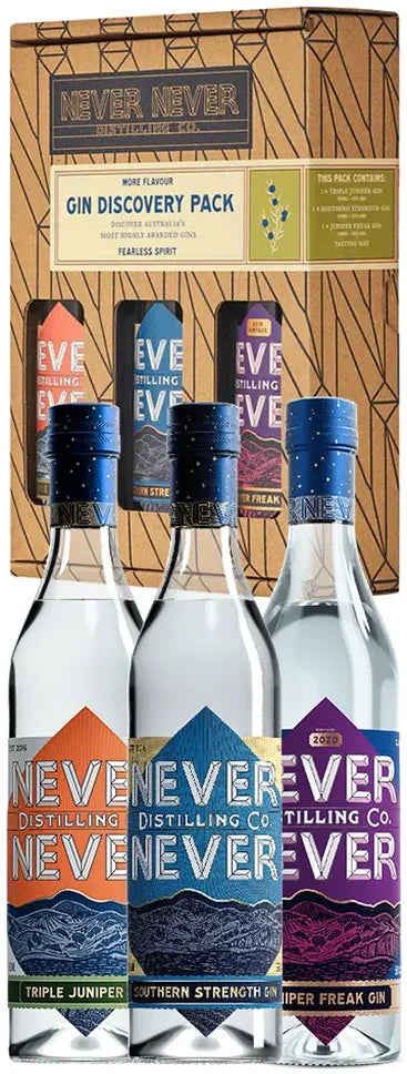 Never Never The Gin Discovery Gift Pack 3 x 200ml