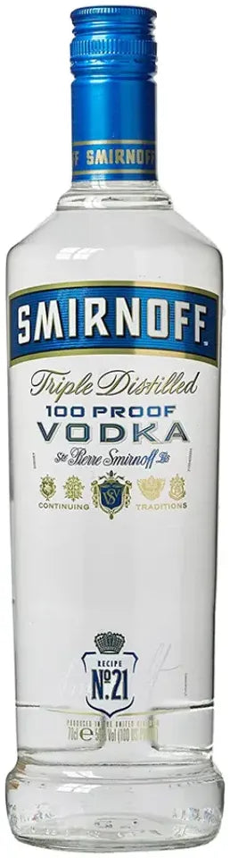 Smirnoff Blue Label 100 Proof Export Strength Vodka 1L