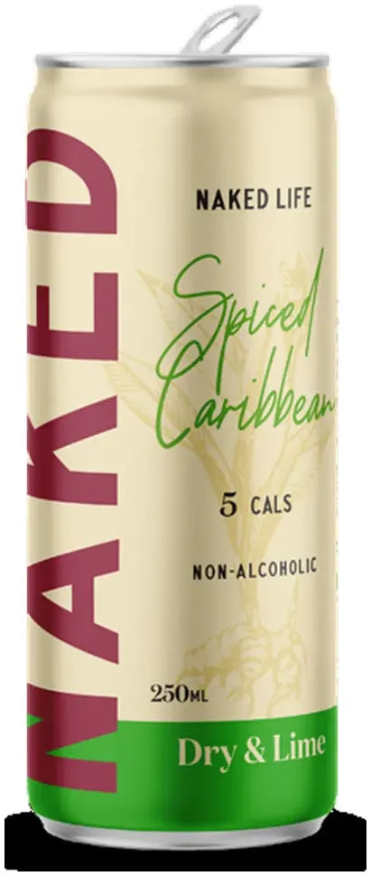 Naked Life Non-Alcoholic Spiced Caribbean Dry And Lime 4 250ml