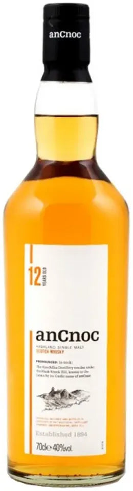 anCnoc 12 Year Old Single Malt Scotch Whisky 700ml