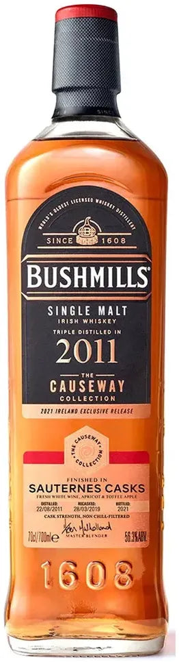 Bushmills Causeway 2011 Sauternes Casks Irish Whiskey 700ml