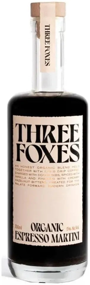 Three Foxes Organic Espresso Martini 700ml