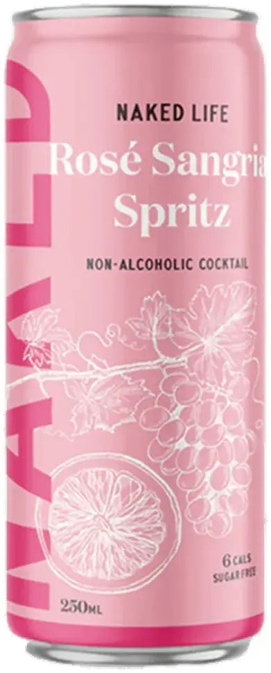 Naked Life Non Alcoholic Cocktail Rose Sangria Spritz 250ml