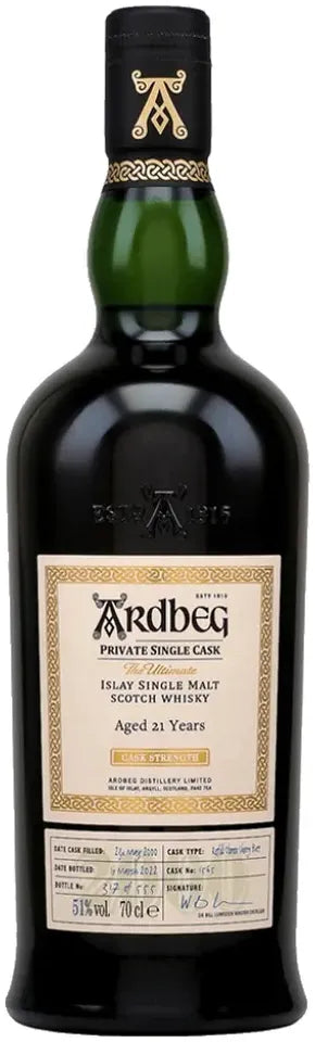 Ardbeg 21 Year Old Private Single Cask 1565 700ml