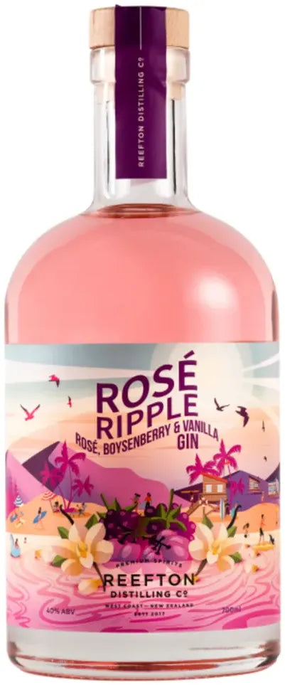 Reefton Distilling Flavour Gallery Rose Ripple Gin 700ml