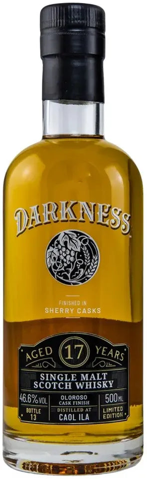 Darkness 17 Year Old Caol Ila Oloroso Finish Peated Single Malt Whisky 500ml