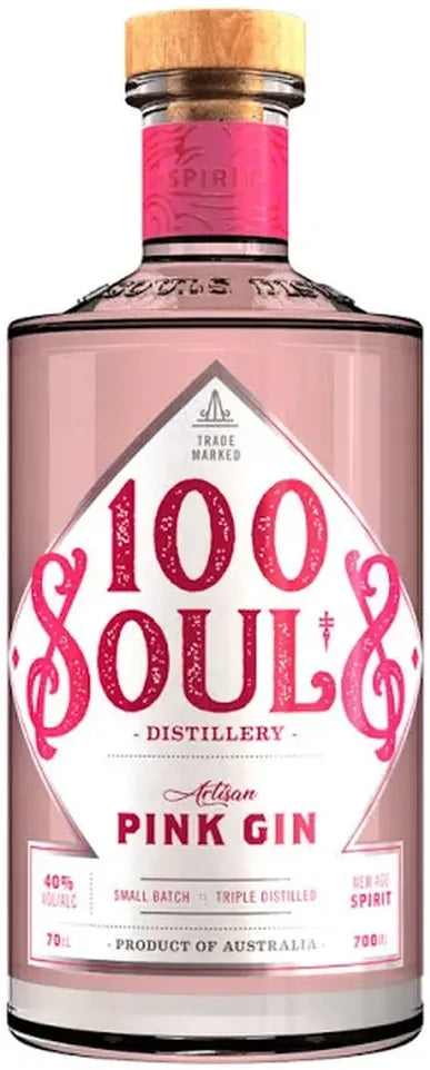 100 Souls Pink Gin 700ml