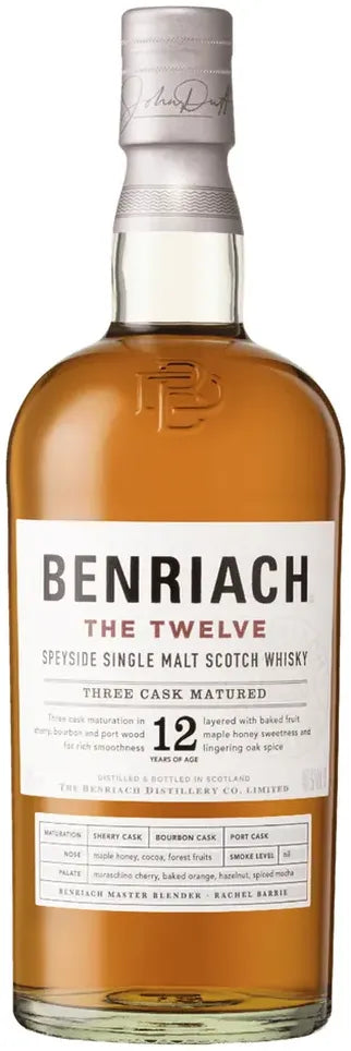 Benriach 12 Year Old Three Cask Matured Single Malt Scotch Whisky 700ml