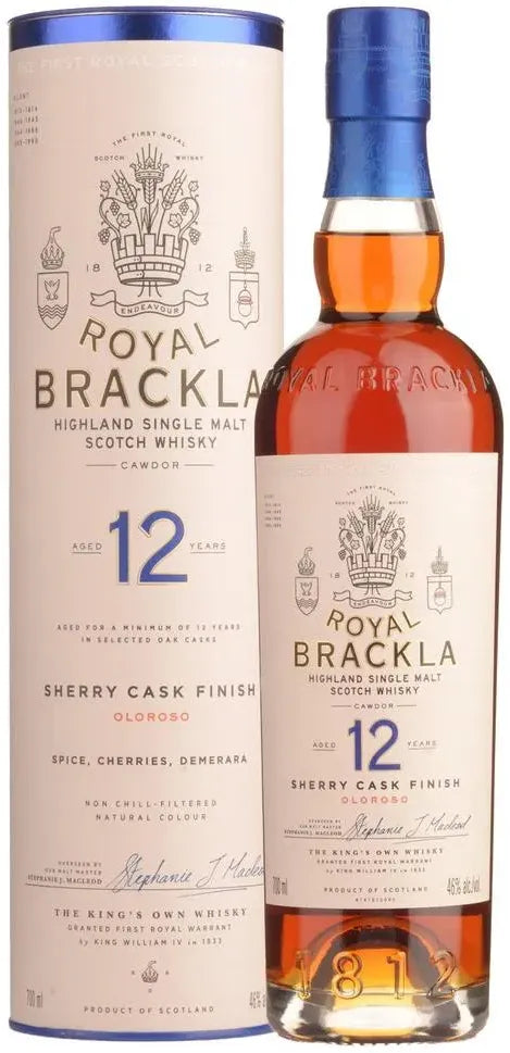 Royal Brackla 12 Year Old Single Malt Scotch Whisky 700ml