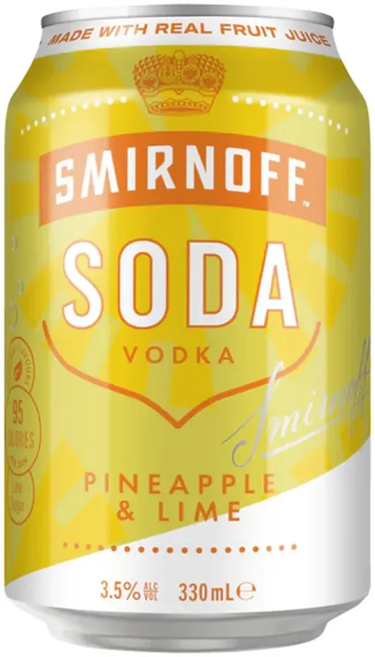 Smirnoff Soda Pineapple 330ml