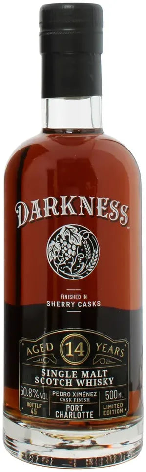 Darkness 14 Year Old Port Charlotte Pedro Ximenez Whisky 500ml